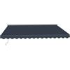 Habitat et Jardin Tenda da sole in alluminio Ombra 4 - 395 x 300 cm - Grigio