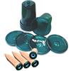 Bio Green Hydro Cup, Set di 4 Coni di Argilla con Accessori per Tazza abbinati, 2,5 Litri, Terracotta, Verde