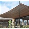 SUNLUX Telo Ombreggiante Marrone 90 g/m² con Corda Inclusa, Protezione Solare e Privacy per Giardini, Terrazze, Recinzioni (5x5m)