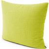 POKAR Cuscino Decorativo 40 x 40 cm per Divano da Giardino, fodere asportabile e lavabile, Interno ed Esterno, senza Pallet, Lime