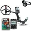 XP Metal Detectors Deus II - Multi Frequenza e Impermeabile, ideale per la ricerca di tutti i metalli - Piastra 9 FMF, Telecomando, Cuffia Wireless WS6 e asta S-Telescopic (DEUS2-22FMFRCWS6)