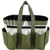 QINGLANG Borsa porta attrezzi da giardino, resistente, con 8 tasche, multiuso, portatile, con manici e cinghie elastiche, regalo per uomini e donne