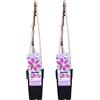 Bloomique - Set di 2 - Clematis 'Piilu' - Clematide a fiori grandi - Rosa-Viola - Rampicante - Pianta da giardino - Resistente al freddo - Alta 50-70 cm - Vaso da 15 cm