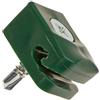 HaGa® Supporto per filo metallico con vite, 20 pezzi, 16 mm x 26 mm, colore verde