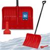 KOTARBAU® Set pala da neve per auto 44 cm con manico in metallo 133 cm + raschietto per il ghiaccio auto per la rimozione della neve grattacielo auto con bordo in gomma Snow Shovel Car