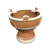 ARTIGIANATO VULCANO Braciere Berbero per Tajine in Terracotta Naturale Realizzato a Mano, 100% Fatto a Mano, Originale dal Marocco