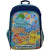 Pokémon CyP Brands-Pokémon- Zaino, Zaino adattabile all'auto, Pikachu, Charmander, Squirtle, Bulbasaur, Multicolor, Prodotto Ufficiale