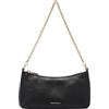 Coccinelle Pelle borsa a tracolla Aura Mini Bag Grained Leather Noir nero