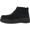 Clarks TORHILL MOSS black warmline suede scarpe mid donna pelo camoscio lacci 39
