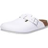 Birkenstock ''Boston'', Sabot in pelle Uomo, Bianco (Blanco), 38