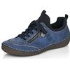 Rieker Donna Scarpe Stringate 52573, Signora Scarpe comode,Scarpa Bassa Comfort,Lacci,Comodo,Blu (Blau Kombi / 14),39 EU / 6 UK