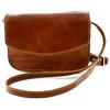 VICTOR LINE SRL Borsa Piccola Donna Tracolla Vera Pelle Italiana 3 Scomparti Colore Marrone - Artigiani Toscani Made In Italy
