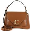 Coccinelle Pelle borsa a tracolla borsetta C-Me Calf Handbag Noir nero