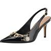 Guess Naska, Scarpe décolleté Donna, Vernice Nera 001, 38.5 EU