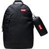 Levi's Kids Backpack with Pencil Case, Zaino Unisex-Bambini e Ragazzi, Nero, Large