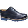 AK collezioni Scarpe uomo francesine blu scuro vera pelle artigianali casual eleganti (45)