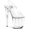 Pleaser Flamingo-808, Plateau Donna, Trasparente Trasparente Clr Clr, 35 EU