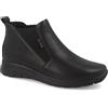 Fly Flot | Casual Shoes, Scarpe Donna con Elastico Regolabile, Polacchino con Tomaia in Ecopelle, Sottopiede Estraibile in Memory, Nero, 38