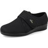 Fly Flot Bellona, Pantofole Donna in Microfibra Elasticizzata, con Strappo Regolabile, Sottopiede Antishock, Sandali, Nero, 37 EU