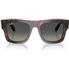 Ray-Ban Occhiali da sole quadrati Rb2217m Scuderia Ferrari Collection, Red Havana/Grey Gradient, 53 mm