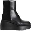 CAFèNOIR - Tronchetto In Pelle Scamosciata Con Tacco E Plateau, Da Donna, Colore Nero, Taglia 38