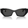 Ray-Ban Rb4430 Zena, Occhiali Unisex-Adulto, Nero/Grigio Scuro, 52 mm