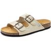 Natural World Tropic 7001 - Pantofole unisex in cotone biologico, Beige sabbia., 36 EU