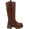 Generico Stivali Donna Bassi Biker Boots Motociclista Stivaletti Fibbie Anfibi Nero Moda Suola Alta carrarmato