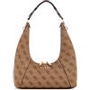 GUESS Calista Top Zip Shoulder Bag Latte Logo