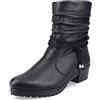 Rieker Donna Stivaletti Y17R2, Signora Bottini,Boots,Stivali,Stivaletti,Foderato,Stivali Invernali,Nero (Schwarz / 00),37 EU / 4 UK