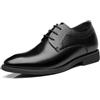 VIBLiSS Uomo Ascensore Oxford Scarpe da Sera Invisibile Altezza Crescente più Alto Ascensore Scarpe Formali Lace Up Scarpe di Moda per Matrimonio di Affari,8cm Black,42 EU