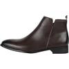Generisch Stivali In Pelle Uomini Nero Business Scarpe Nero Uomini In Pelle Mocassini Tacco Piccolo Oxford Scarpe Impermeabile Derby Scarpe Comfort Scarpe Eleganti con lacci, grigio., 45 EU