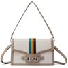 QUEEN HELENA Borsa Rigida a Spalla con Tracolla Rimovibile Casual Elegante Donna M1043 (Beige)