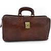 VICTOR LINE SRL Borsa Medico/Dottore Unisex In Vera Pelle 100% Colore Marrone - Made In Italy - Artigiani Toscani
