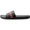 Bikkembergs Ciabatta uomo fascia mare o piscina slide beachwear con logo articolo BKK3MSR03 series basic, Black, 43