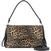 CAFèNOIR - Borsa A Spalla Con Pattina Effetto Pelle Stampa Leopardo, Da Donna, Colore Animalier, Taglia Unica