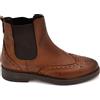 Malu Shoes Beatles Uomo Stivaletto con Elastico in Vera Pelle con Ricamo Cuoio Suola in Gomma Casual Made in Italy Handmade (42 EU)