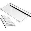 Générique Supporto per Tastiera del Computer, Supporto per Display Trasparente, Ascensore Tastiera PC Tastiera inclinata, Vassoio Tastiera PC ergonomico per Una Facile digitazione, per Ufficio casa