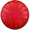 Poufs&Pillows Pouf Artigianale Marocchino in Vera Pelle - Fatto A Mano - Venduto Imbottito - Cuscini Da Pavimento, ottomano (Rosso)