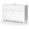 Vicco Mobile sottolavabo per bagno Sola, Bianco, 100.2 x 72.4 cm con 2 cassetti, adatto al montaggio a parete per spazio di archiviazione aggiuntivo