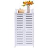 LANTUS Mobiletto portaoggetti piccolo per WC, armadio da bagno stretto, laterale, armadio portaoggetti al pavimento del bagno, 40 x 35 x 90 cm (quattro livelli)