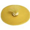 Generic bomboniera 50 veli di Fata in Organza tondi smerlati 23 cm di Diametro Vari Colori per bomboniere Fai da Te (Oro)