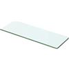 XGWKCNV Scaffale in vetro trasparente, 50 x 12 cm, mensole e mensole