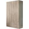 Cosma Armadio camera letto Guardaroba 3 ante battenti e 2 cassetti Dimensioni 120x52x190 cm colore Olmo