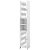 XUANYU 6 livelli, mobile portaoggetti per WC, colonna, armadio da bagno, supporto per carta igienica con 2 ante mobili a colonna alta, mobili per soggiorno, bianco-26 × 22 × 117 cm