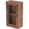 DESIGN DELIGHTS Armadio a Muro Rustico Filo | Filo, e Legno di Mogano/Teak, 50x30x16 cm (HxWxD) | Scaffale a Muro, Armadio di stoccaggio, Armadio a Muro di Legno