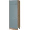 Vicco Armadio frigorifero R-Line, Grigio-blu, 60 cm, per la libera combinazione all'interno di sistemi cucina modulari