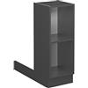 Vicco Isola cucina Fame-Line, Antracite, 30 cm senza piano di lavoro, combinabile per l'estensione di blocchi cucina