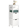 SoBuy Mobile Bagno Stretto Cassettiera Salvaspazio con 2 Cestini 30x89x30cm