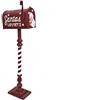 DUE ESSE CHRISTMAS S.r.l. Cassetta Postale Babbo Natale in Metallo 100cm